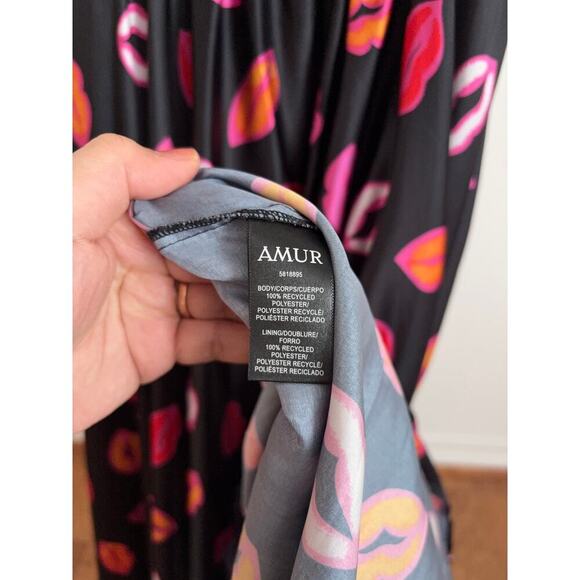 B39 Amur Afra Pleated Dress Womens 0 Swiftie Midnights Coquette Romantic Bold - Picture 9 of 10